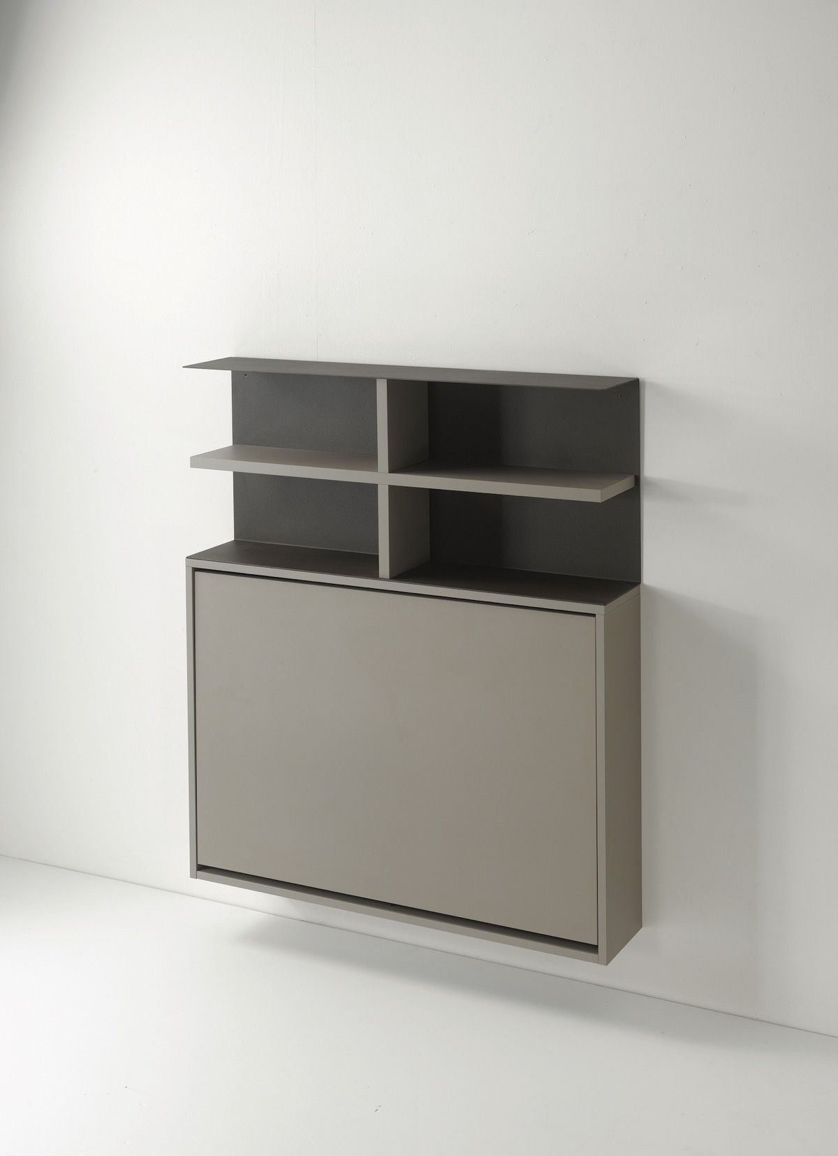 Scrivania a scomparsa con libreria da parete Jacob