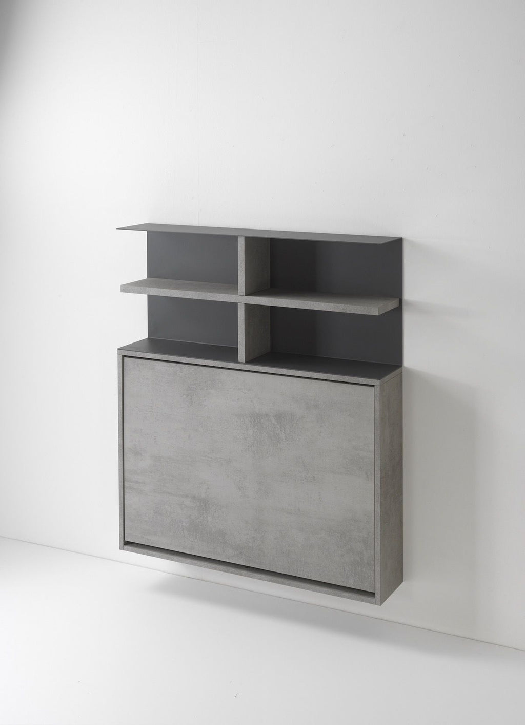 Scrivania a scomparsa con libreria da parete Jacob