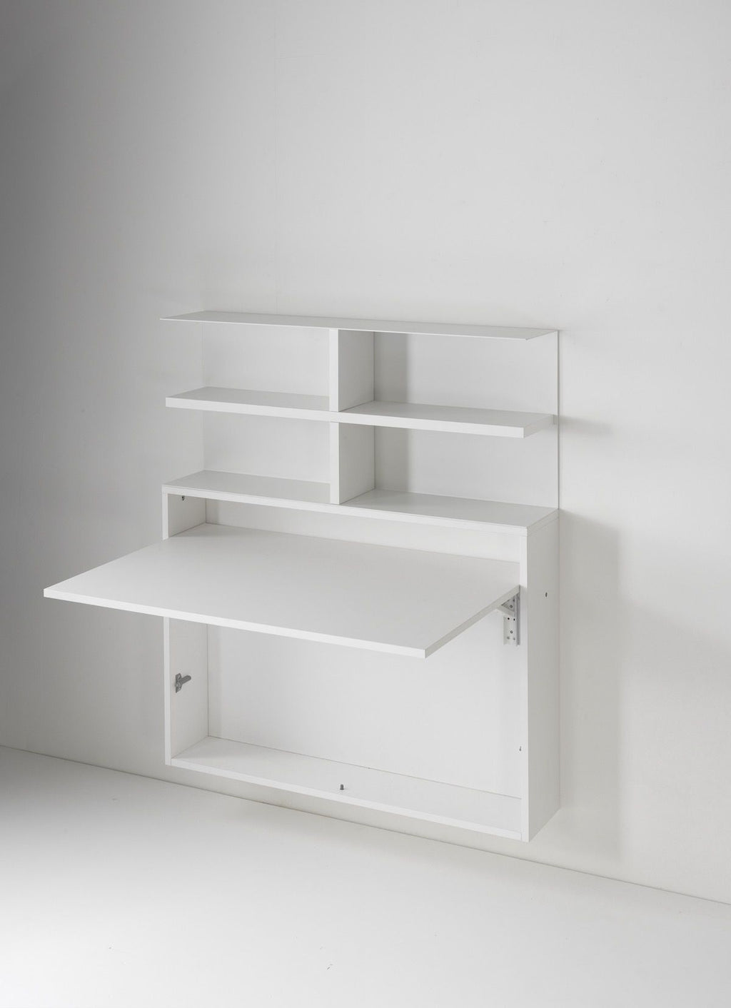 Scrivania a scomparsa con libreria da parete Jacob