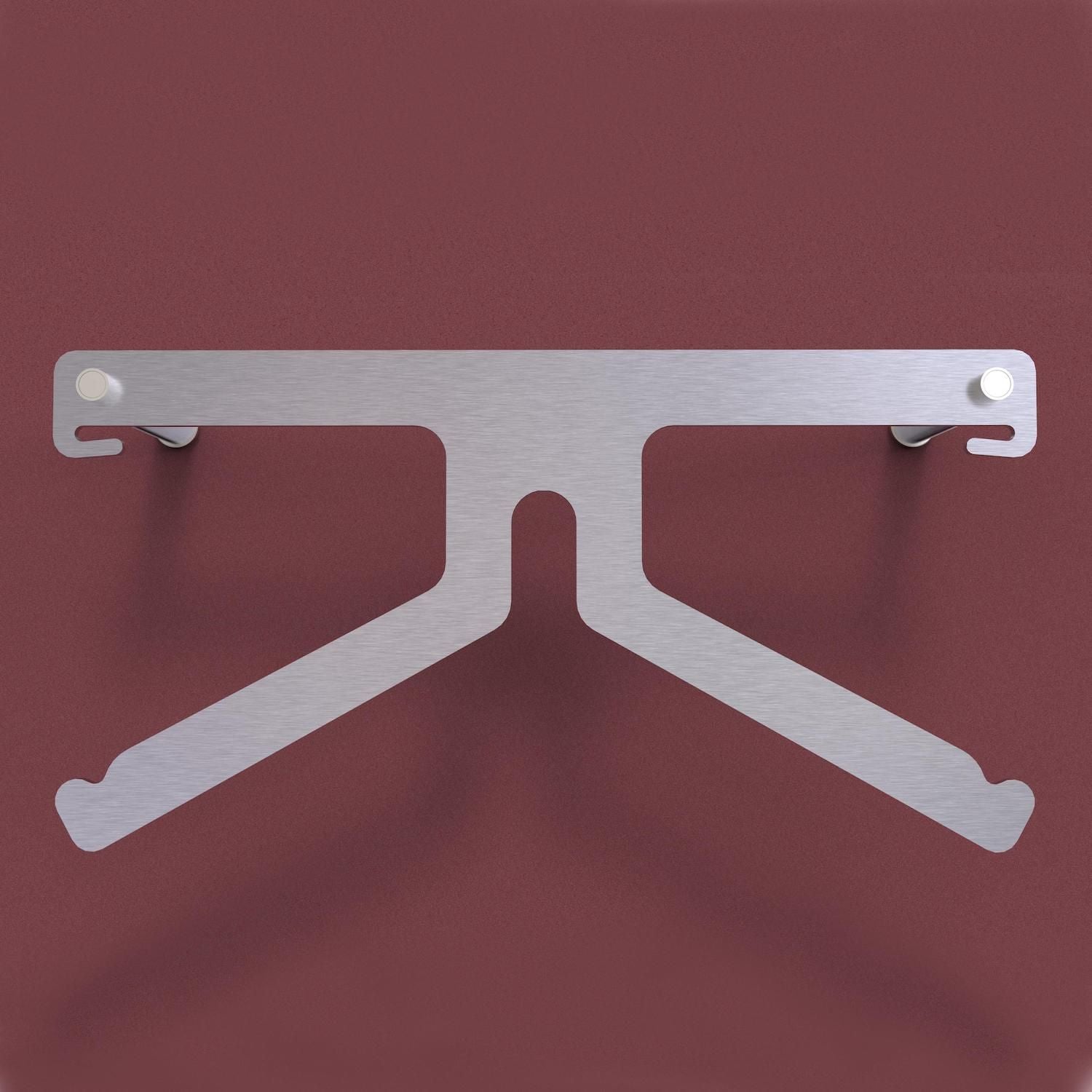 Servomuto design moderno a muro in acciaio Keaton 1