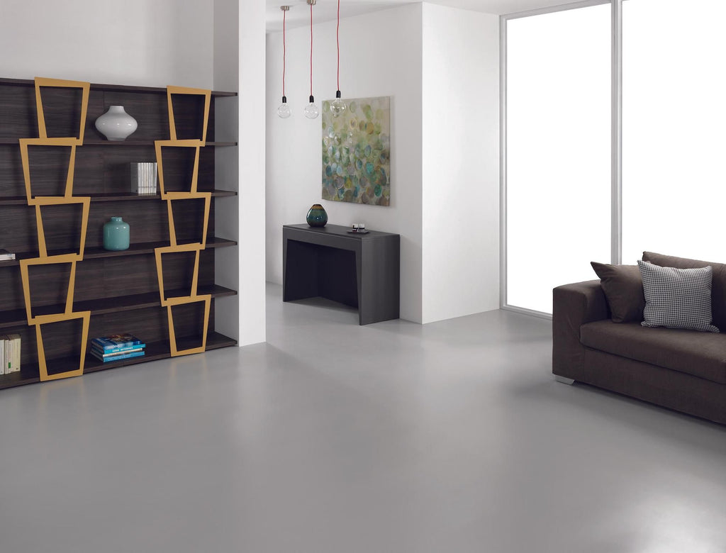 Tavolo consolle allungabile in acciaio e laminato Glen 120