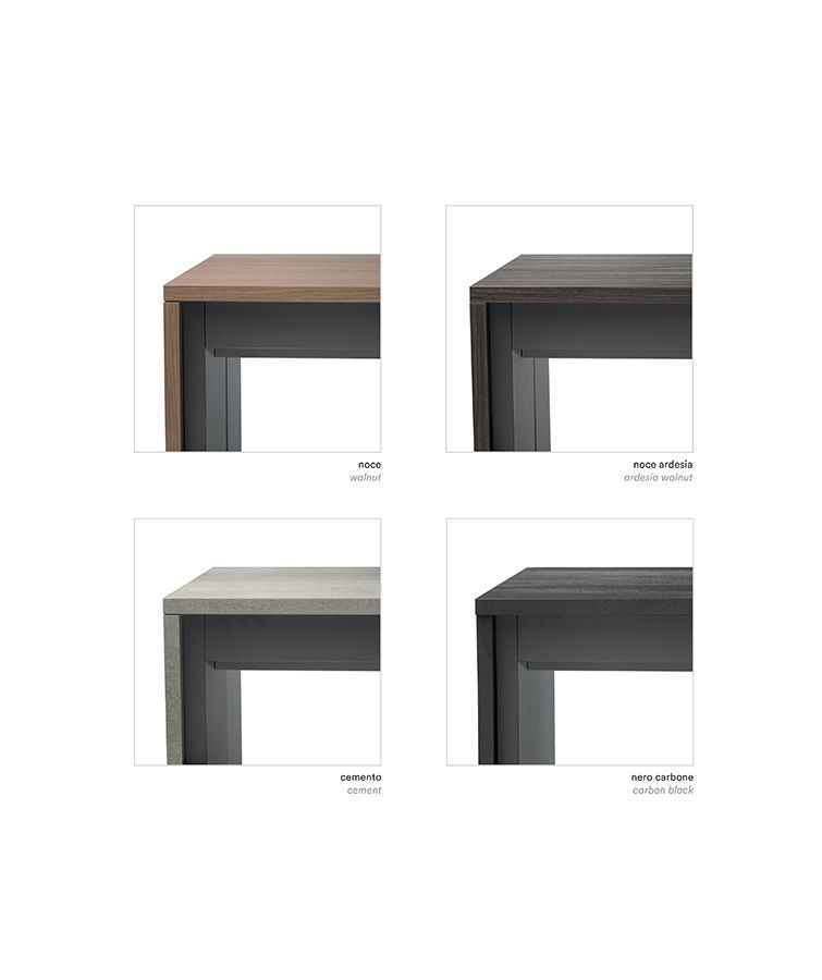 Tavolo consolle allungabile in laminato Edison 120