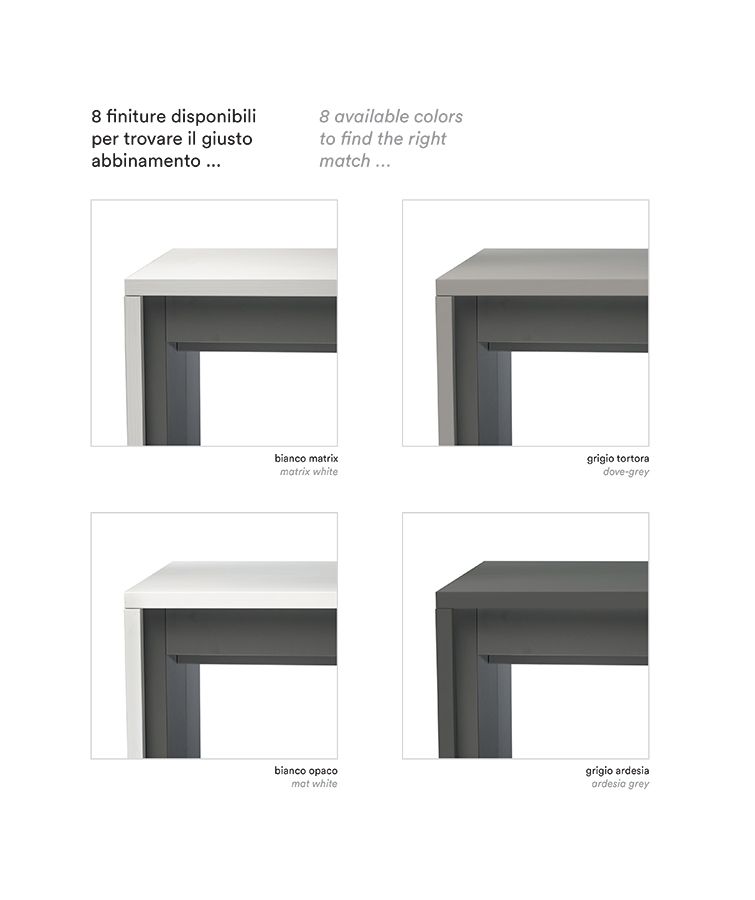 Tavolo consolle allungabile in laminato Edison 120