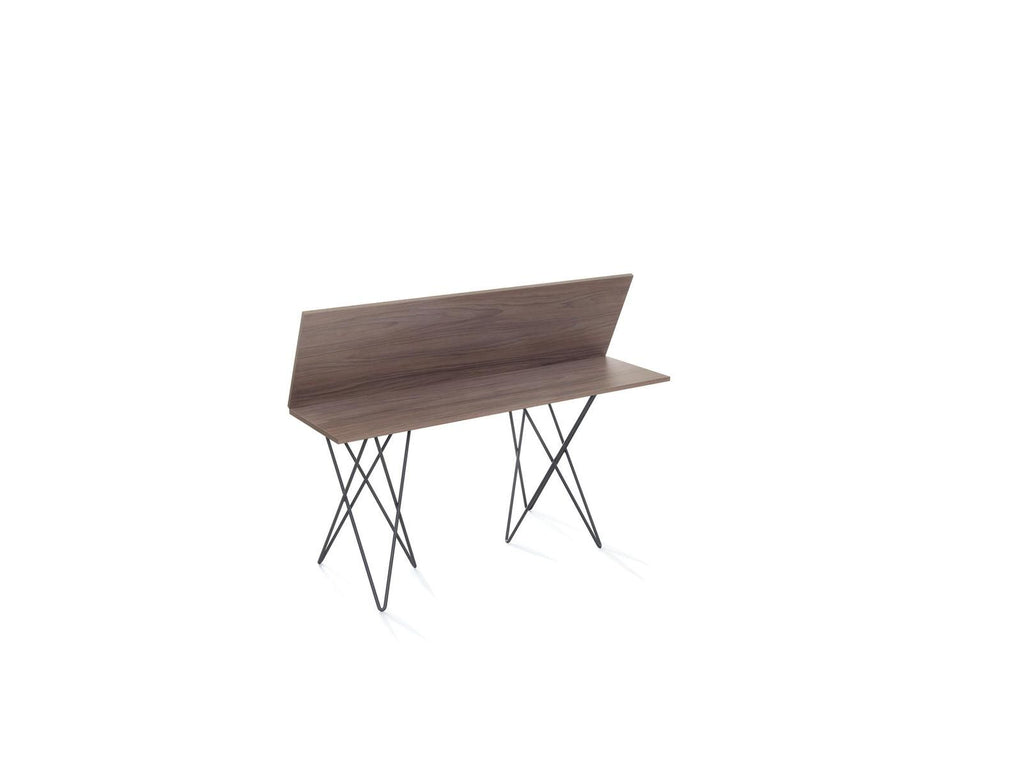 Tavolo consolle apribile a libro in acciaio e laminato Enduring