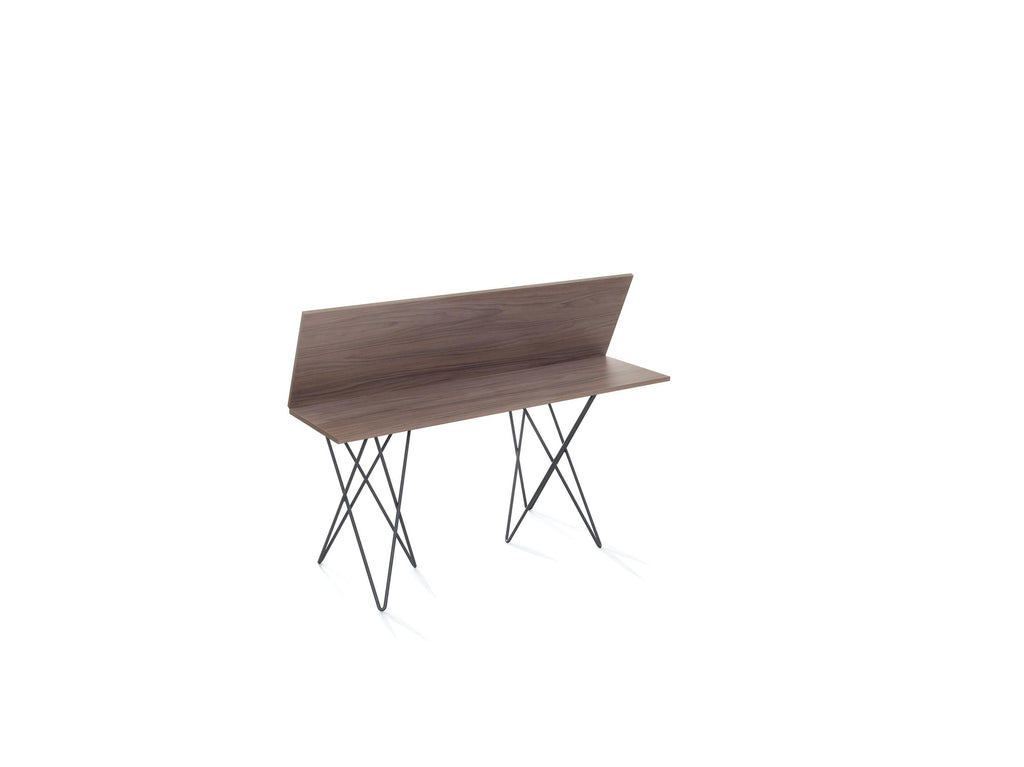 Tavolo consolle apribile a libro in acciaio e laminato Enduring