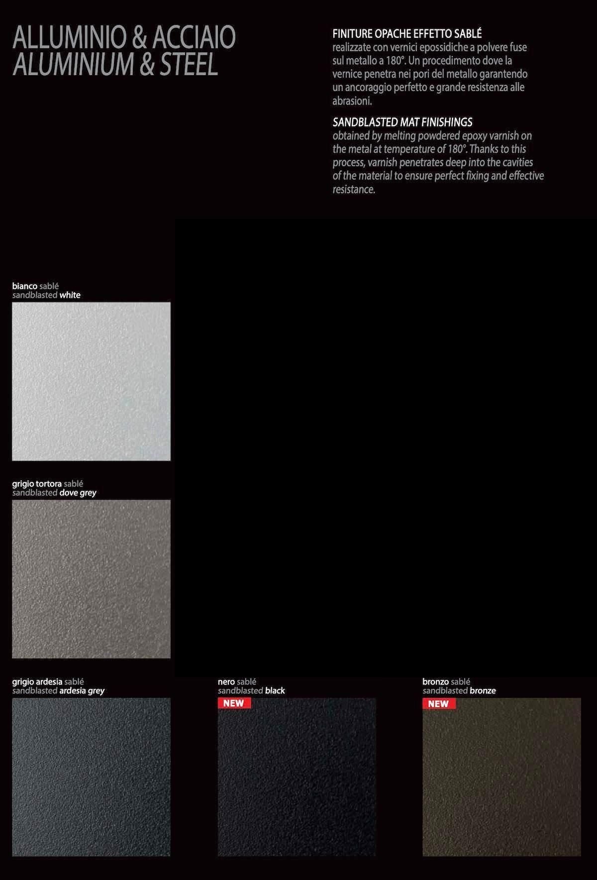 Tavolo consolle apribile a libro in acciaio e laminato Enduring