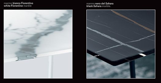 Consolle ingresso in acciaio e vetro Elion