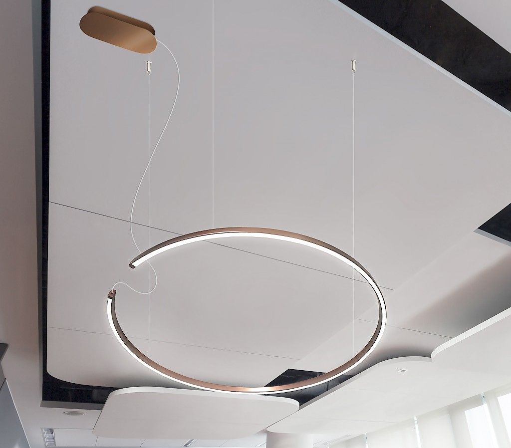 Lampadario a sospensione a LED circolare Leggera