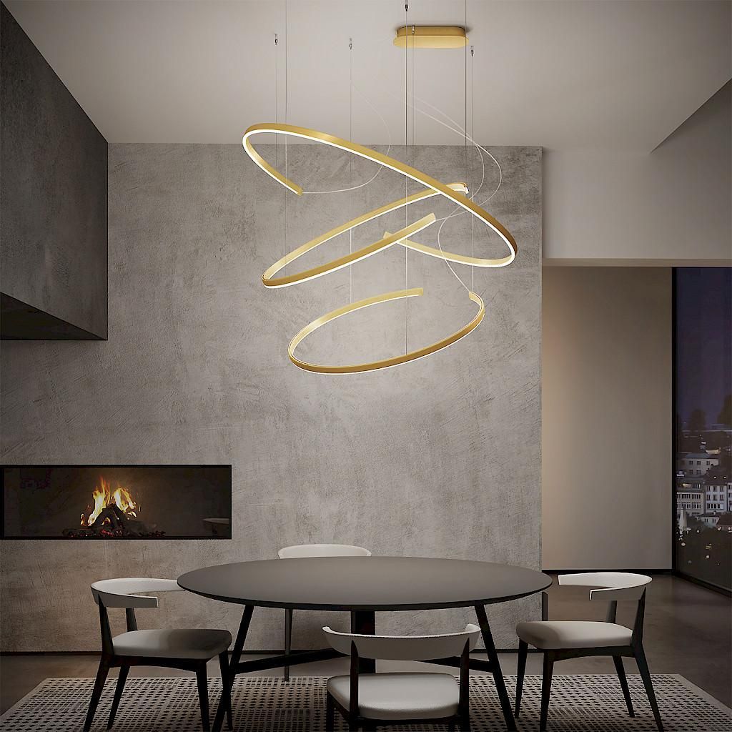 Lampadario a sospensione a LED circolare Leggera