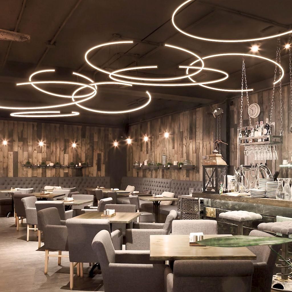 Lampadario a sospensione a LED circolare Leggera