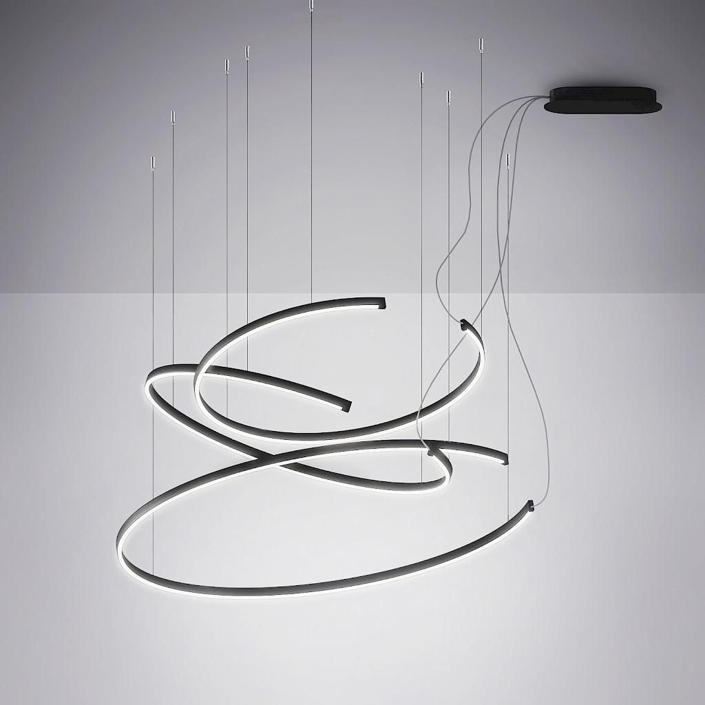 Lampadario a sospensione a LED circolare Leggera