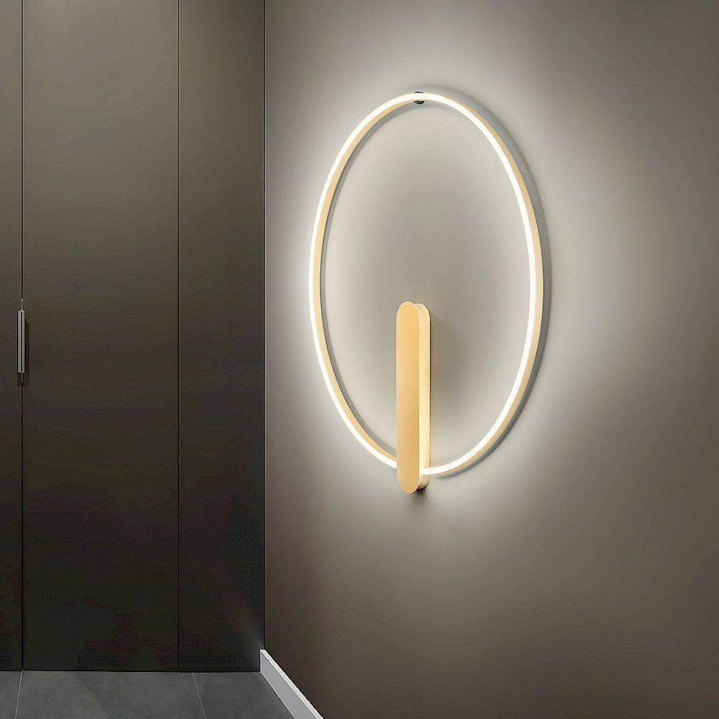 Applique da parete circolare a LED Leggera