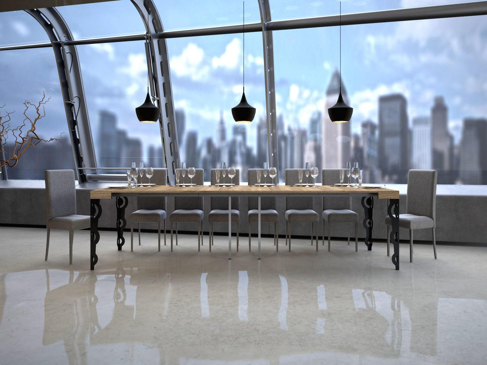 Tavolo consolle allungabile design moderno Narvik