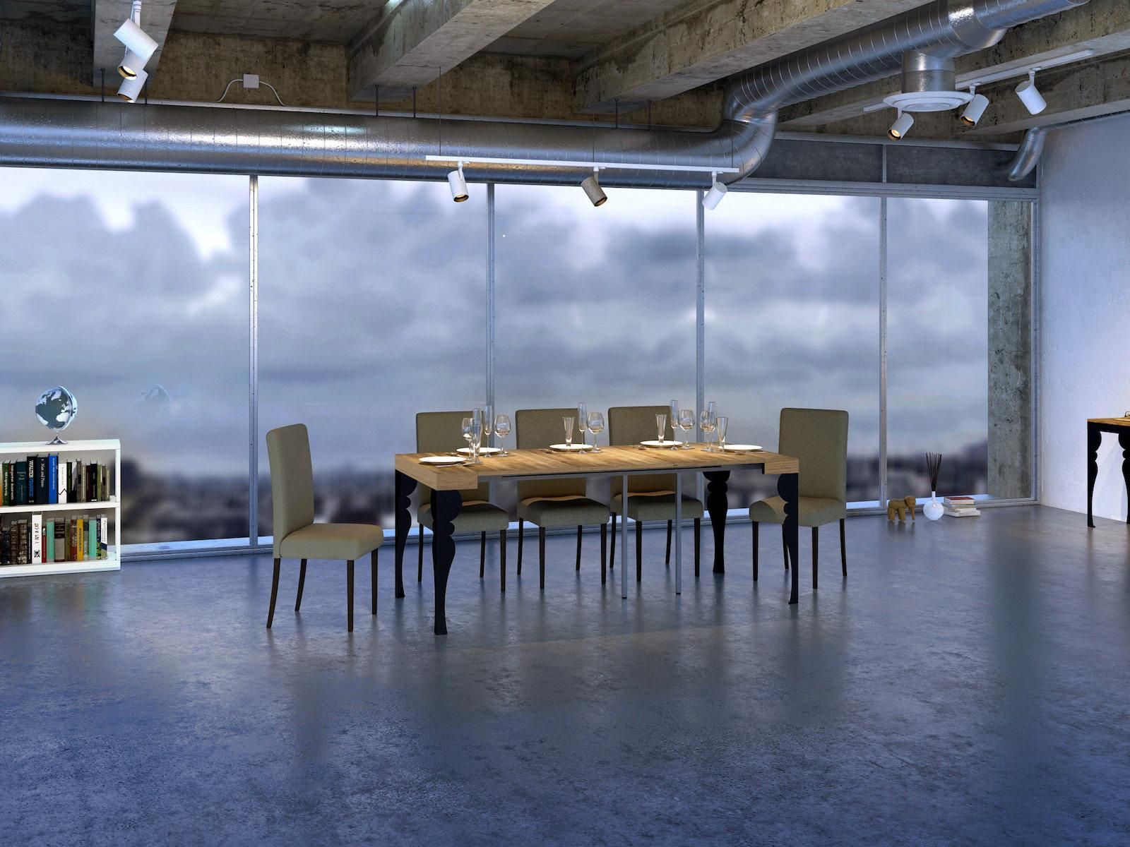 Tavolo consolle allungabile per 14 persone Askim