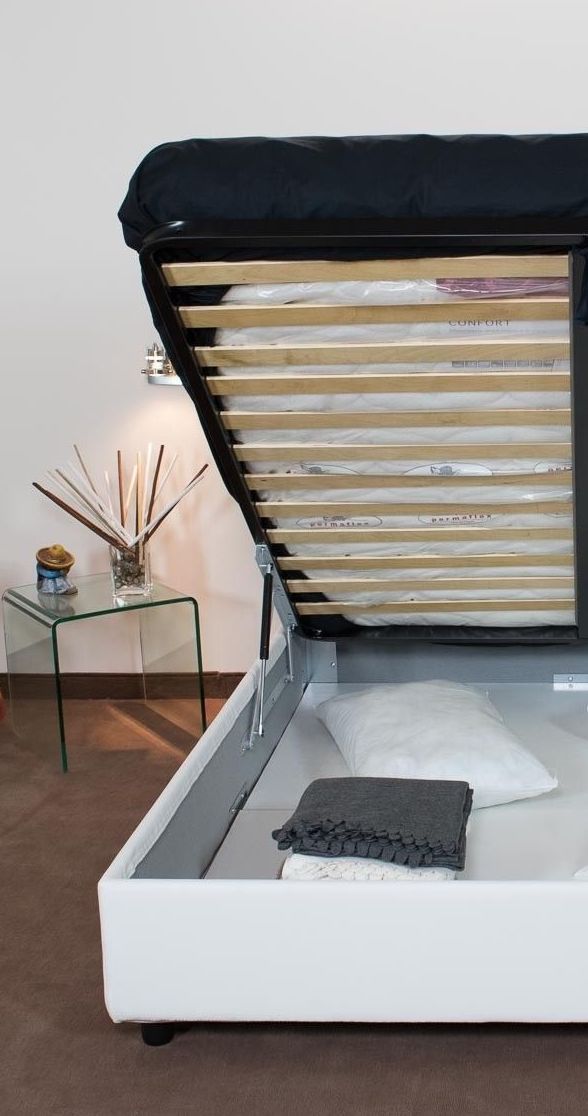 Letto contenitore matrimoniale design moderno Martigues