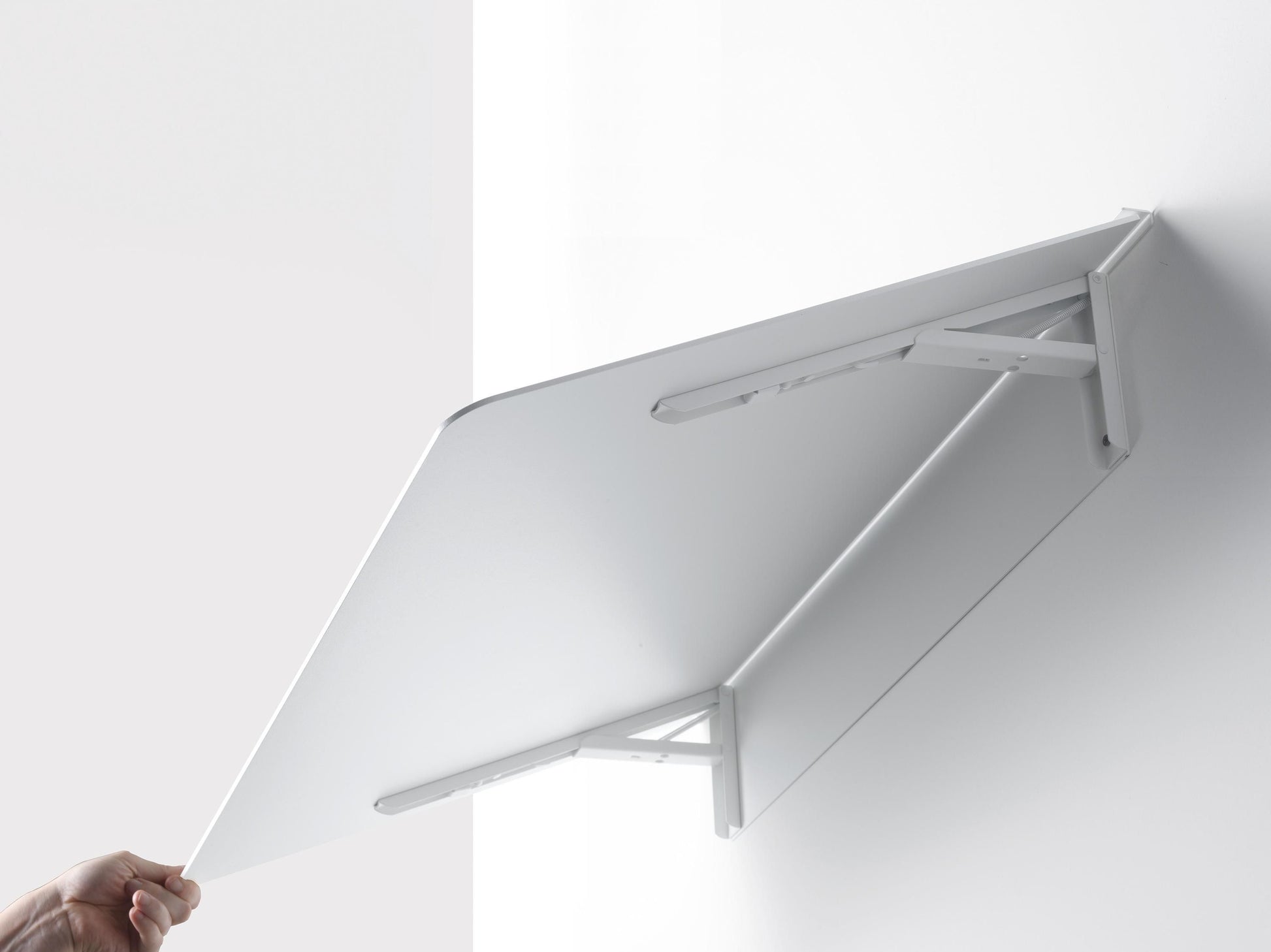 Scrivania a scomparsa richiudibile a muro in alluminio Turing