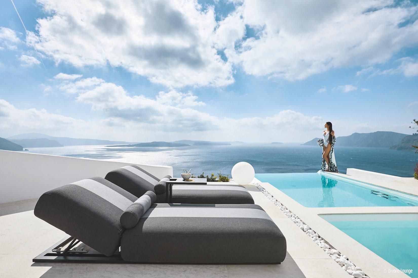 Lettino prendisole per arredo giardino Joy di Grattoni Idol