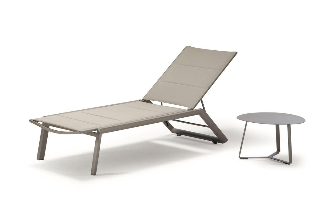 Set 4 lettini prendisole regolabili in alluminio e tessuto GS 924