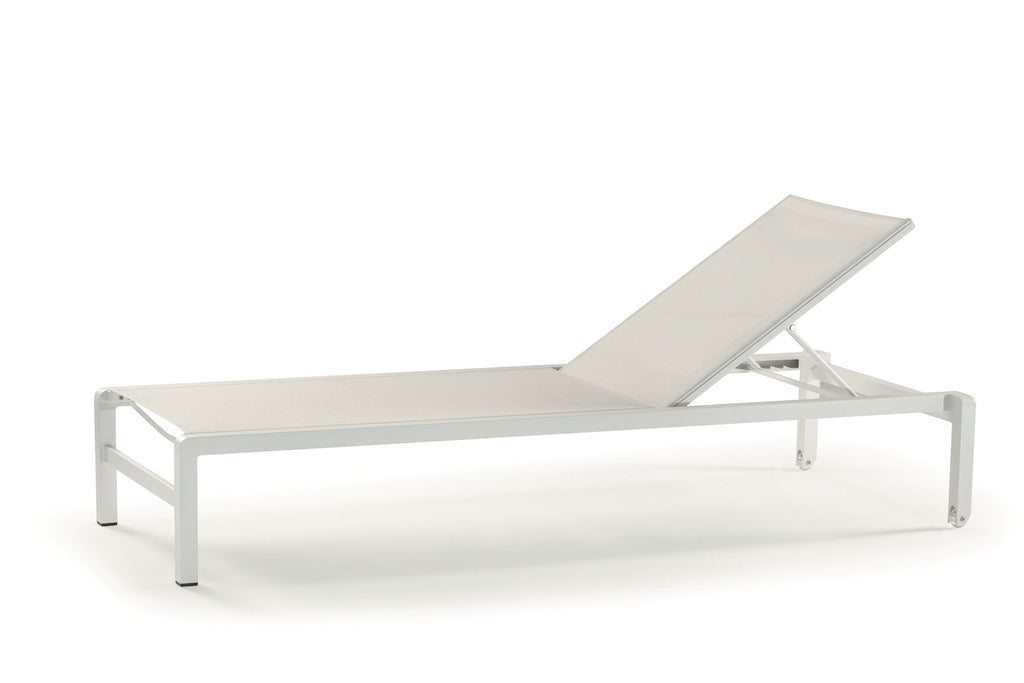 Set 4 lettini prendisole impilabili in alluminio GS 927