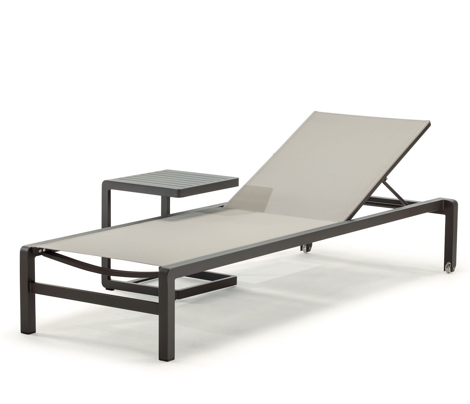 Set 4 lettini prendisole impilabili in alluminio GS 927