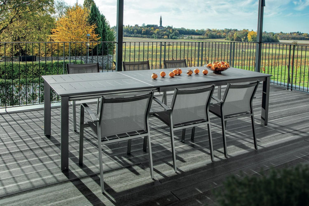 Tavolo da esterno allungabile in alluminio Panarea
