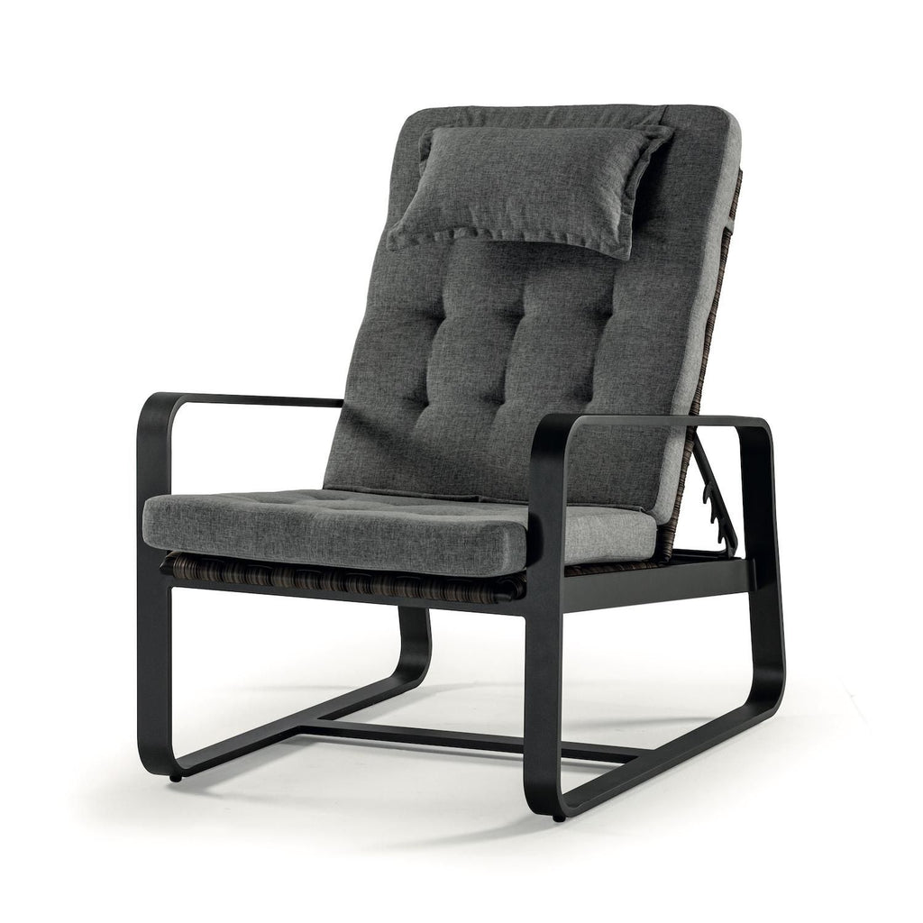 Coppia poltrone sdraio imbottite da giardino Capri