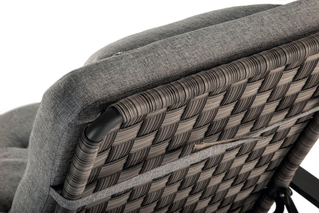 Coppia poltrone sdraio imbottite da giardino Capri