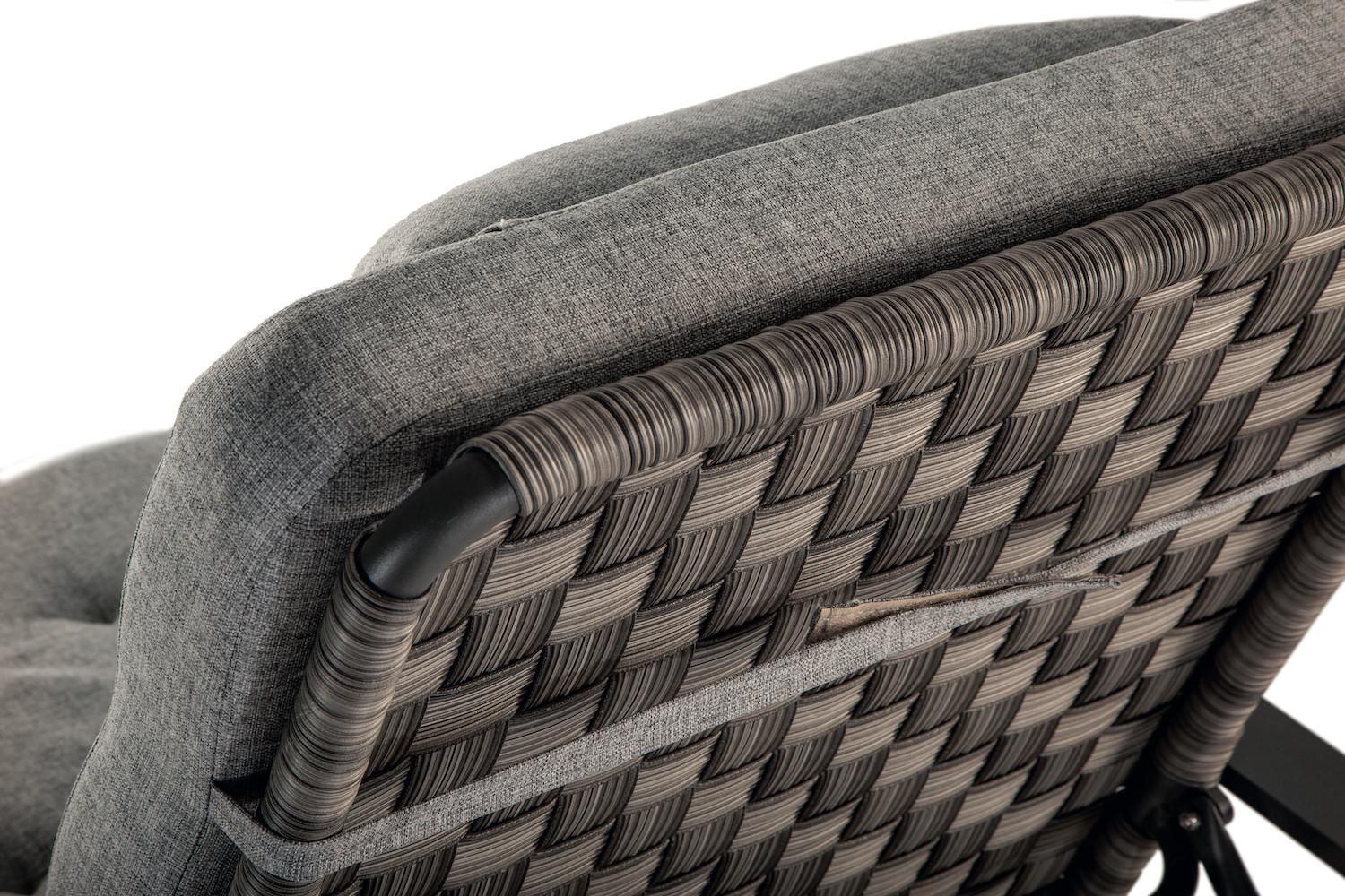 Coppia poltrone sdraio imbottite da giardino Capri