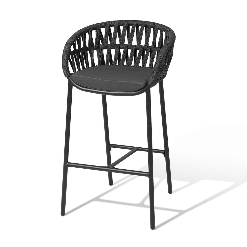 Set 4 sgabelli impilabili da giardino Tahiti