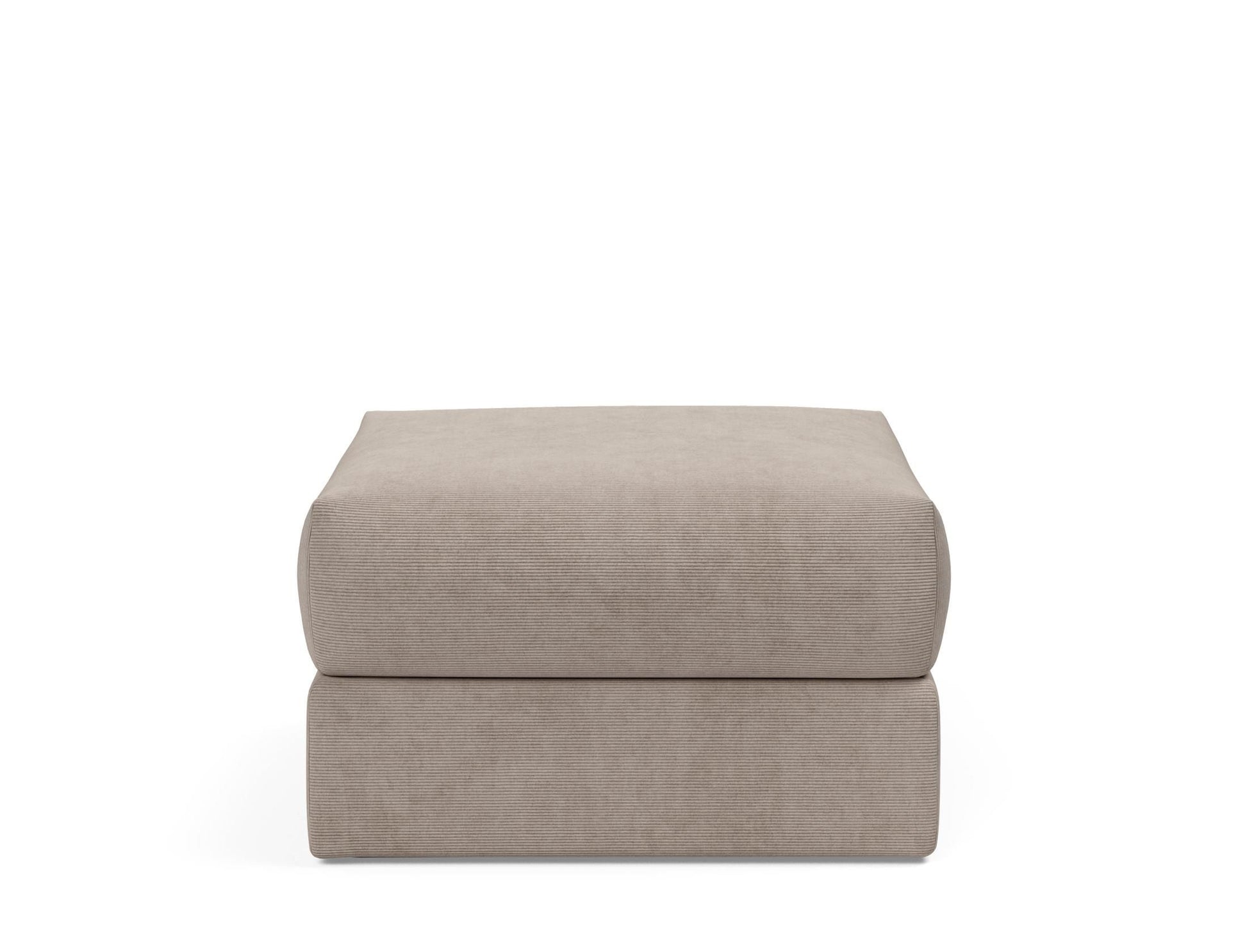 Pouf imbottito con contenitore salvaspazio Cornila