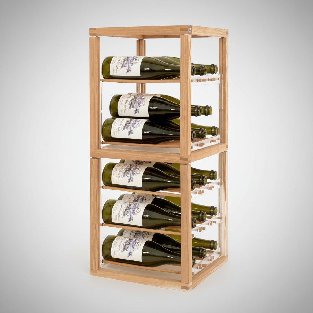 Portabottiglie design in legno Zia Babele 2