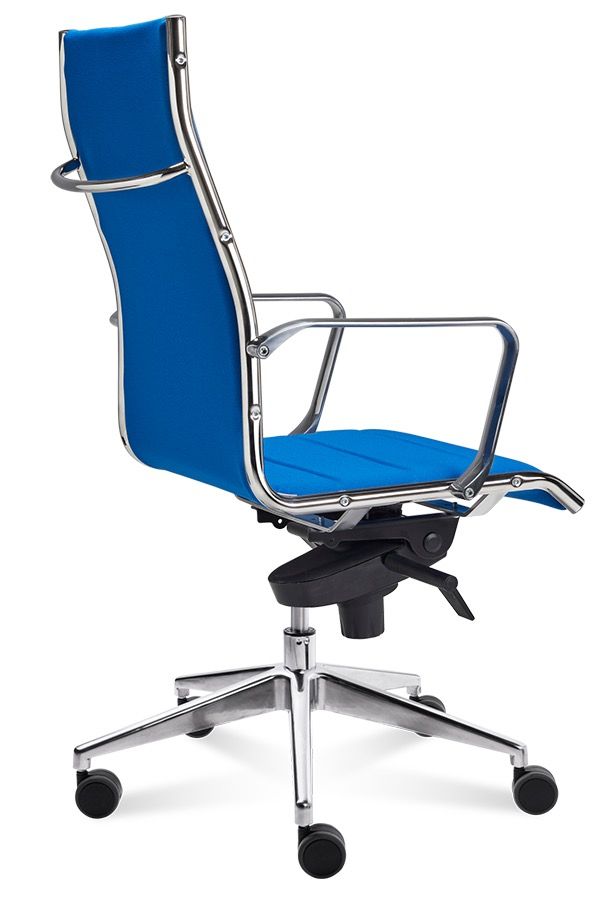 Poltrona da ufficio presidenziale in ecopelle o pelle Matrix