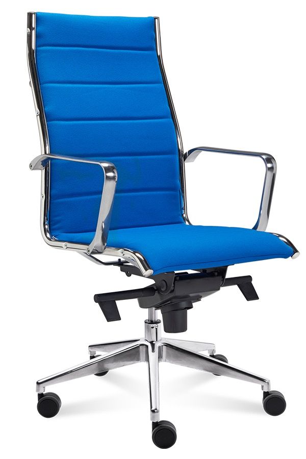 Poltrona da ufficio presidenziale in ecopelle o pelle Matrix