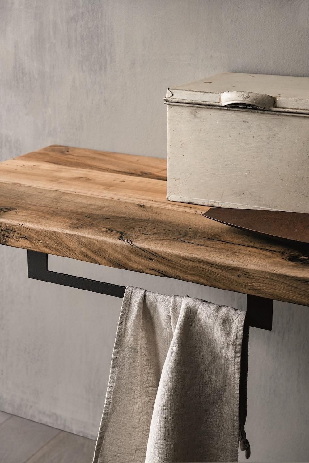 Mobili bagno in rovere Old Wood 3 di Loetrà