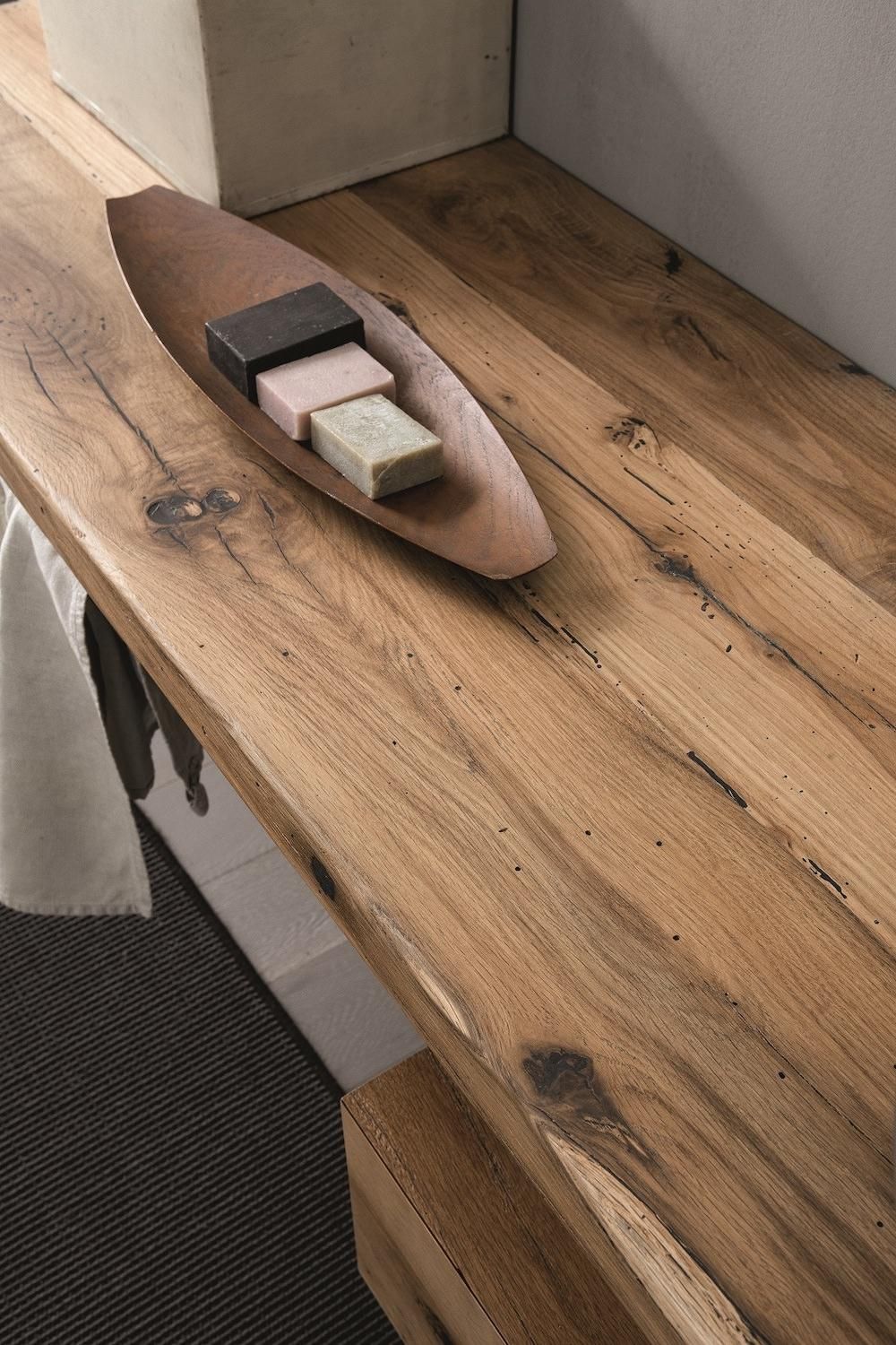 Mobili bagno in rovere Old Wood 3 di Loetrà