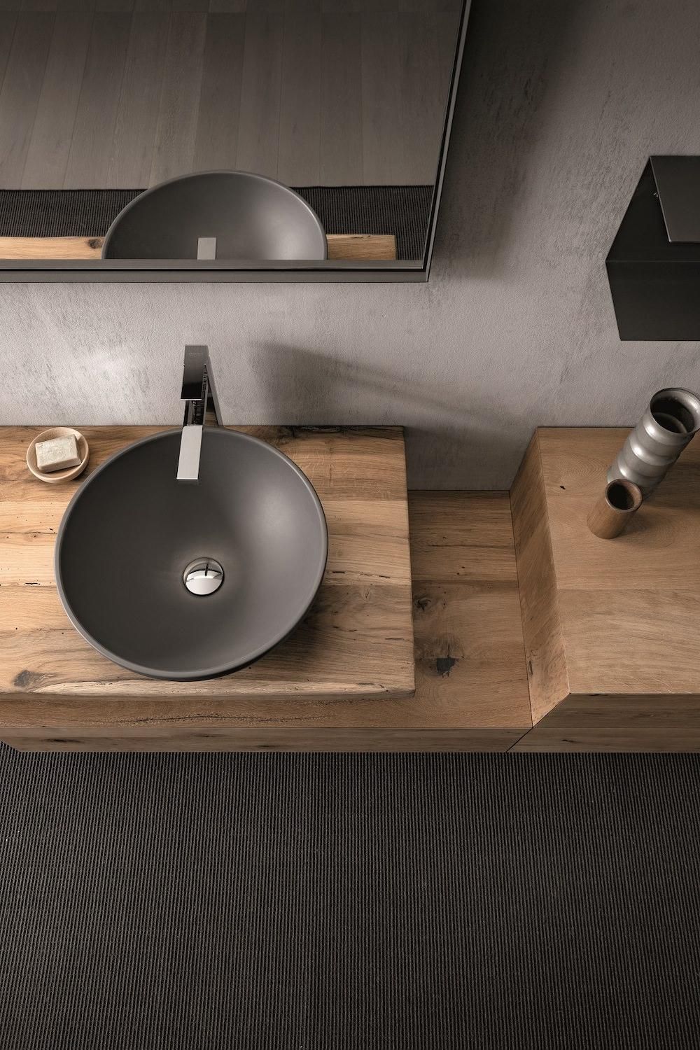 Mobili bagno in rovere Old Wood 3 di Loetrà