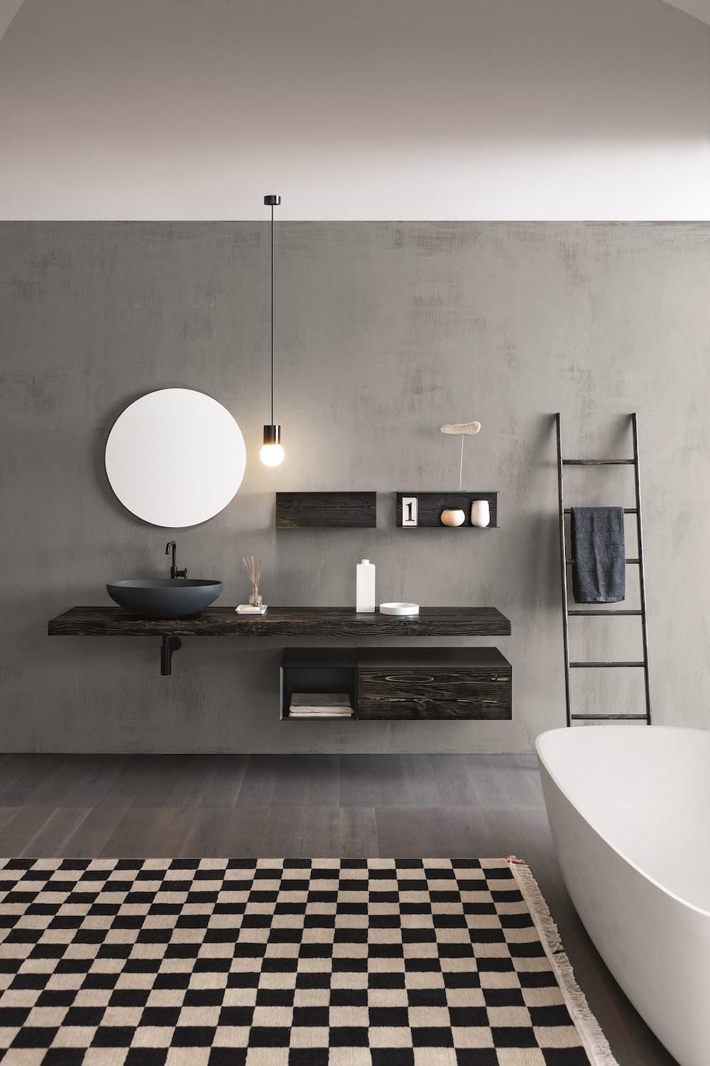 Mobili bagno in abete Old Wood 4 di Loetrà