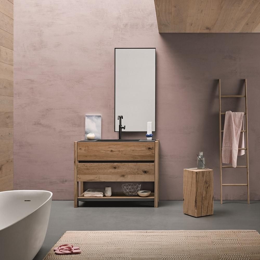 Mobili bagno in rovere Old Wood 5 di Loetrà