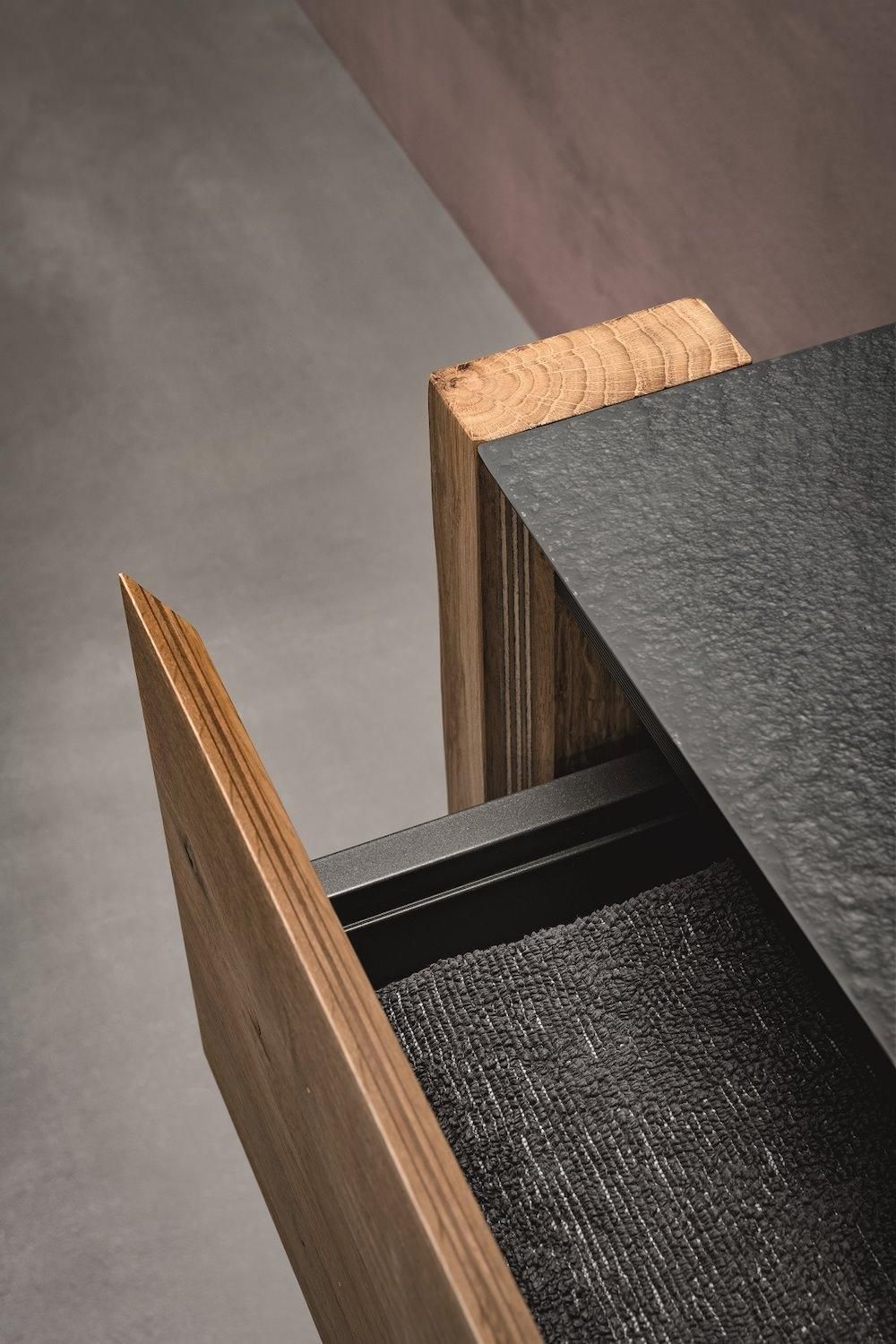 Mobili bagno in rovere Old Wood 5 di Loetrà