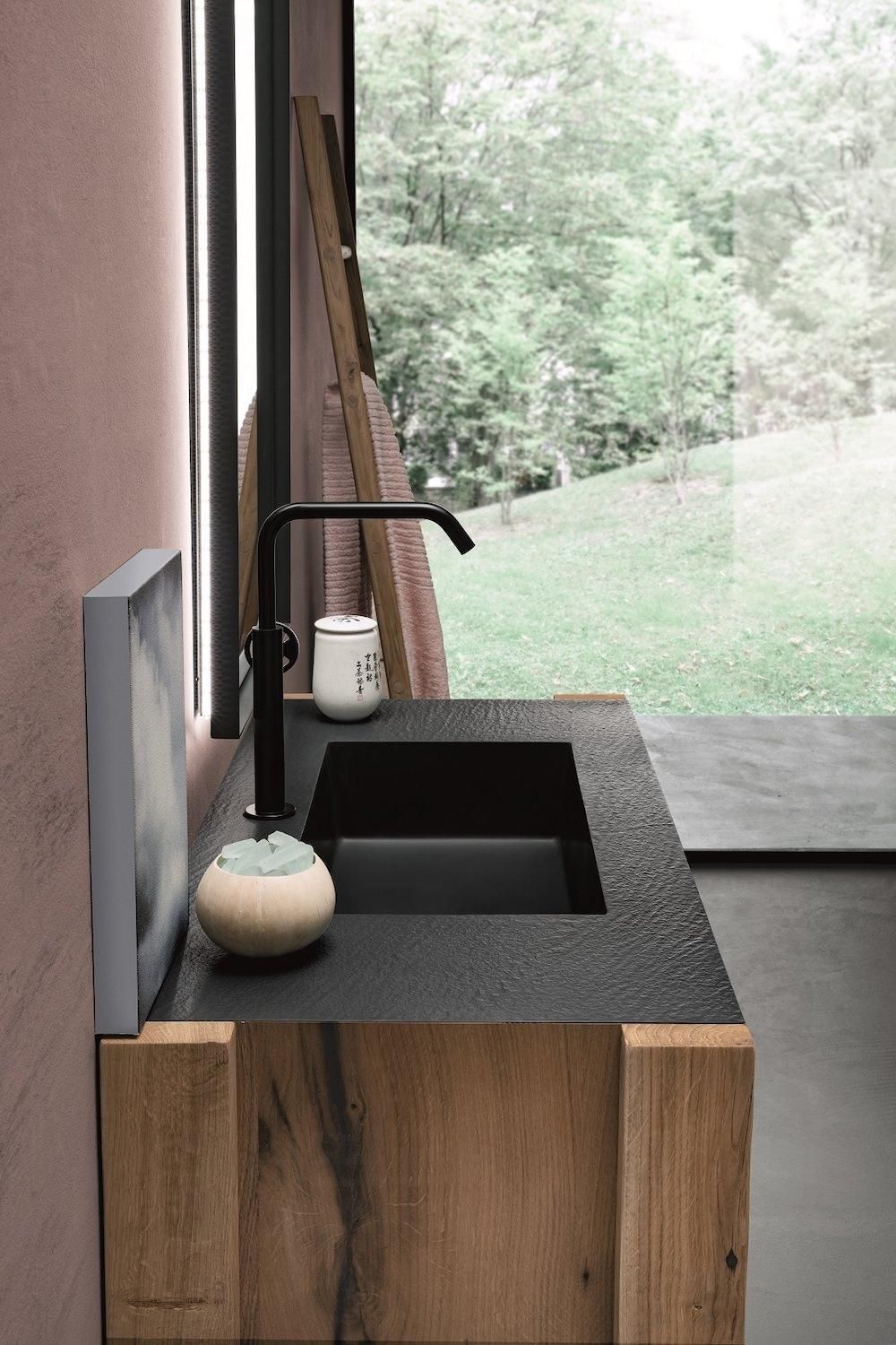 Mobili bagno in rovere Old Wood 5 di Loetrà