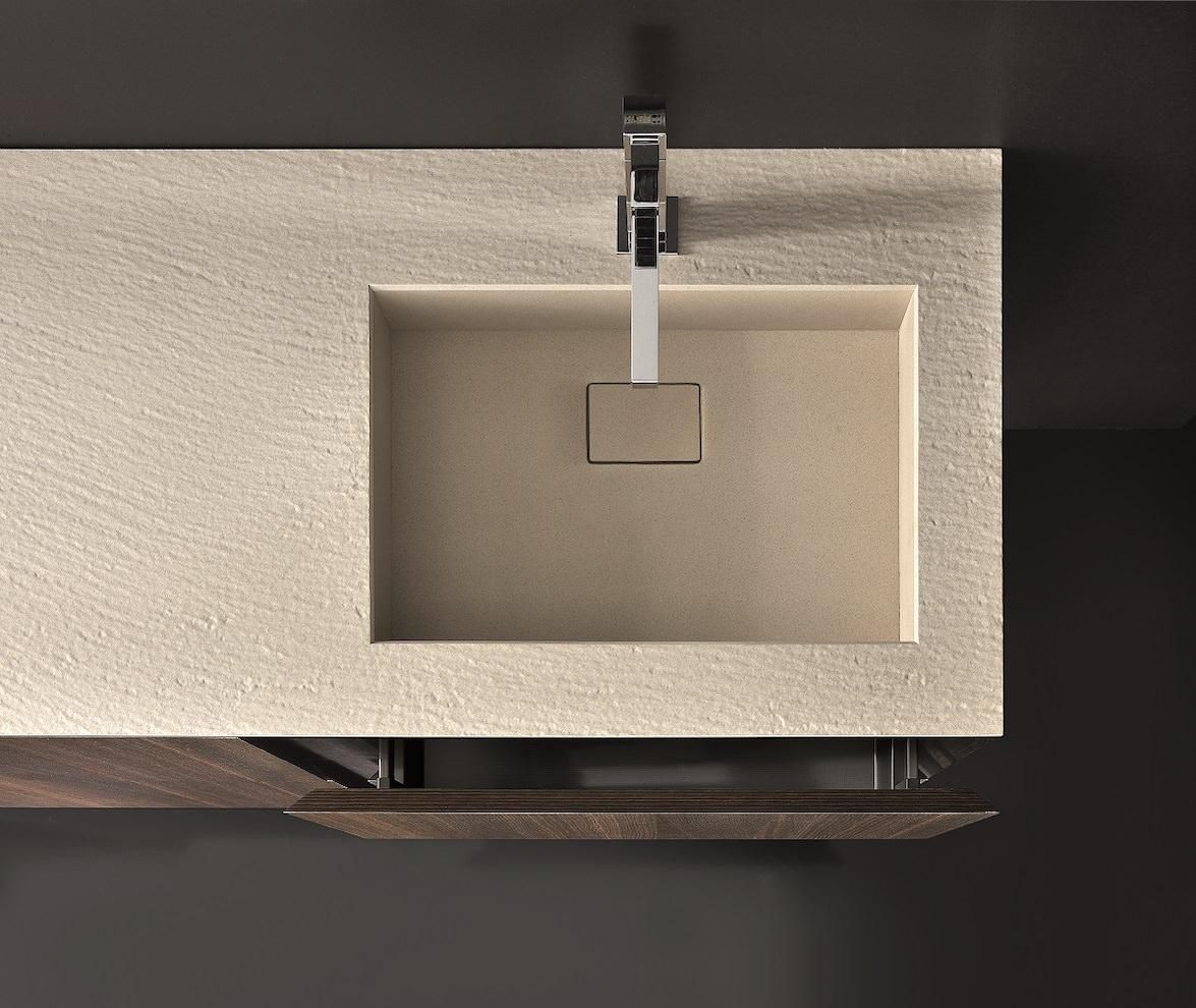 Set mobili bagno in rovere Crono 1 di Loetrà