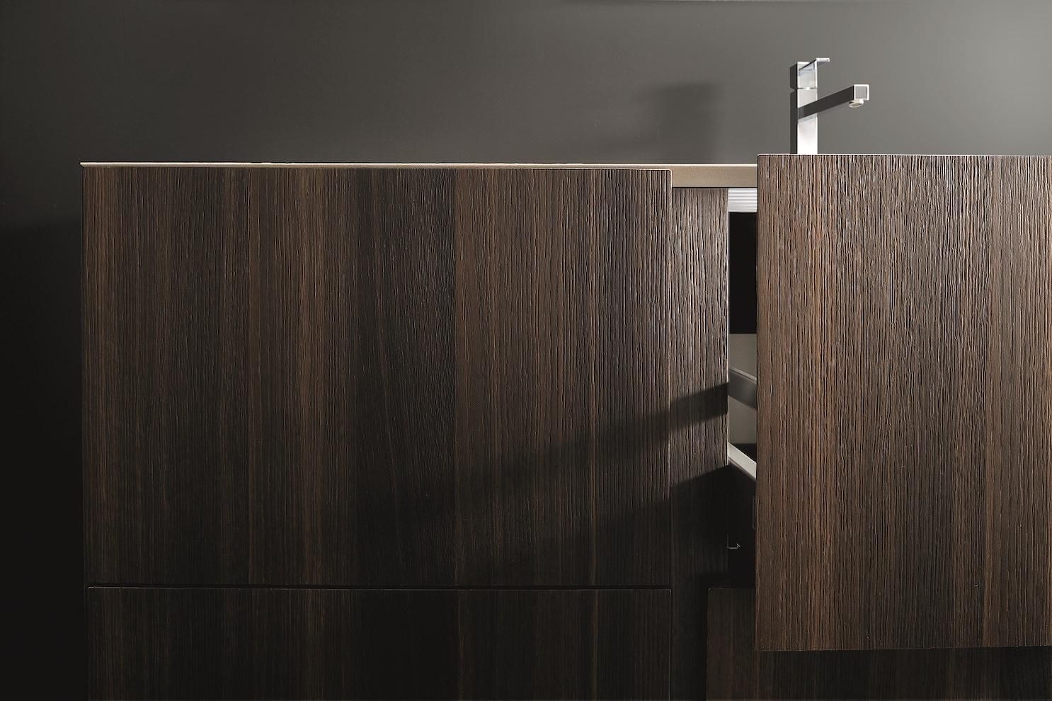 Set mobili bagno in rovere Crono 1 di Loetrà