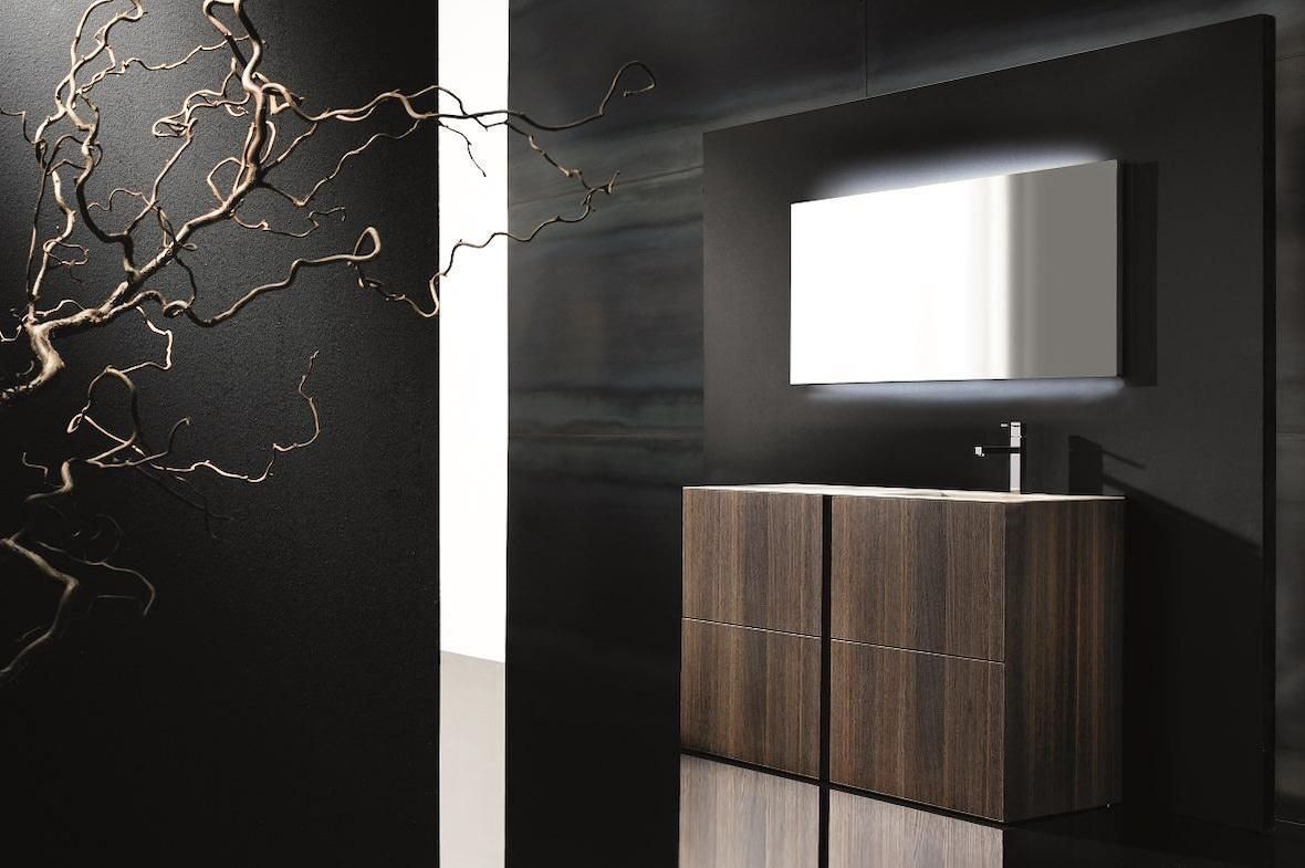 Set mobili bagno in rovere Crono 1 di Loetrà