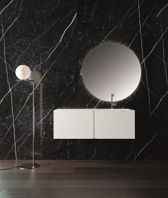 Set mobili bagno bianco Crono 3 di Loetrà