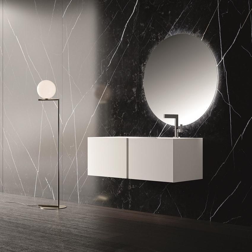 Set mobili bagno bianco Crono 3 di Loetrà