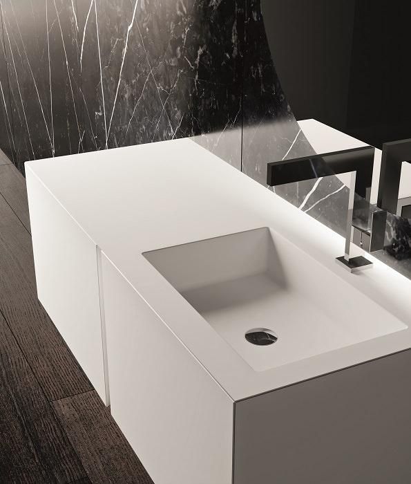 Set mobili bagno bianco Crono 3 di Loetrà