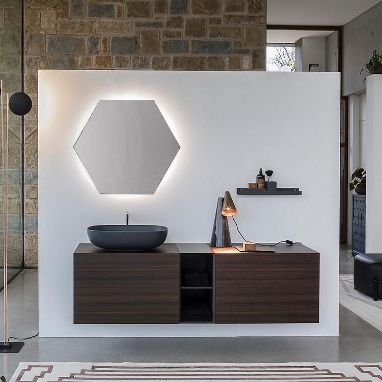 Mobili bagno in legno Qubo 1 di Loetrà