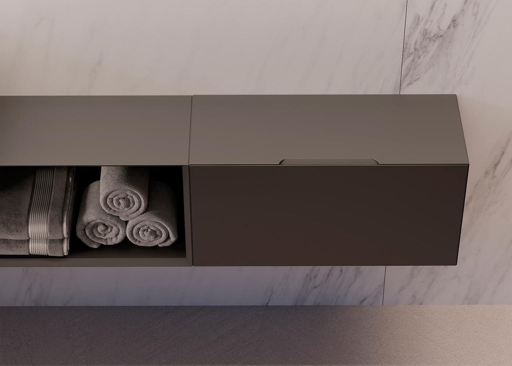 Mobili bagno in rovere Qubo 3 di Loetrà