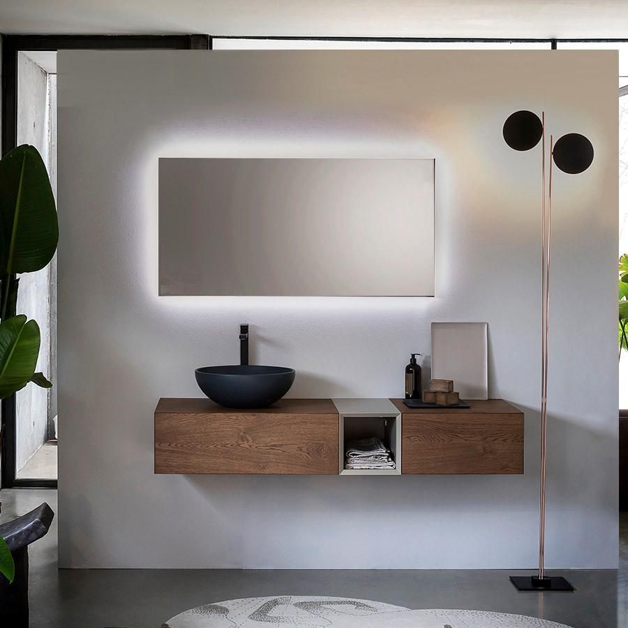 Mobili bagno moderni Qubo 4 di Loetrà