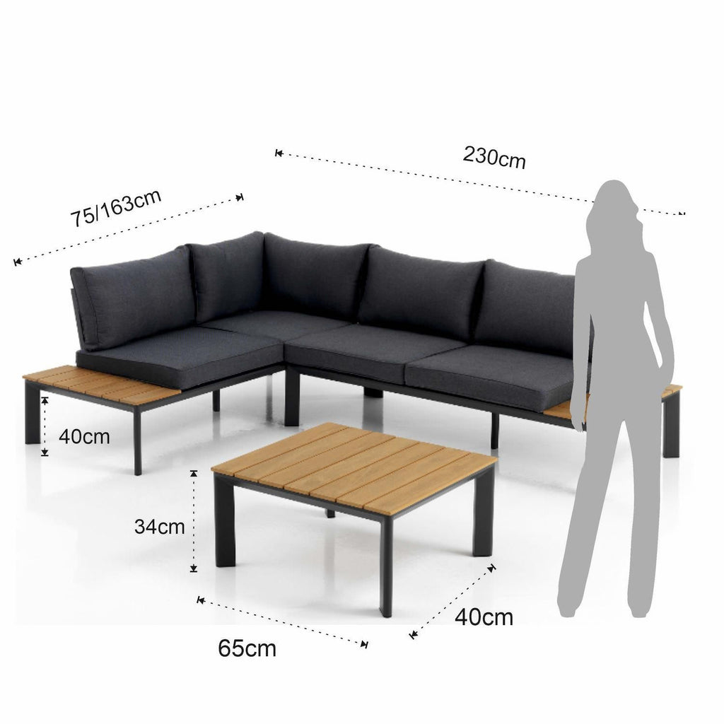 Salotto da giardino angolare moderno Camarillo